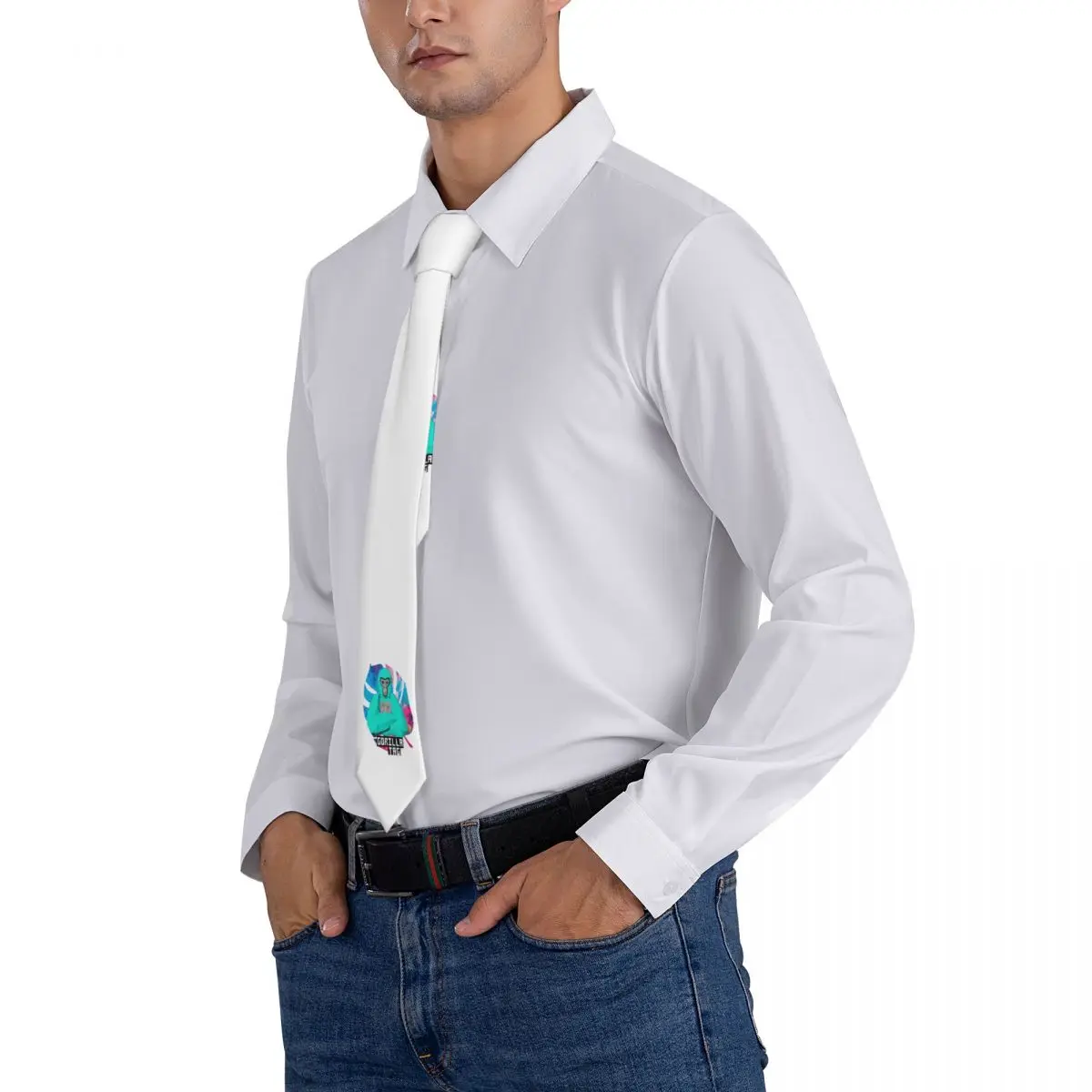 ربطة عنق على شكل ورقة شجر ملونة من Gorilla للرجال من الحرير والبوليستر 8 سم ربطات عنق لحفلات الزفاف وربطة عنق كلاسيكية Gravatas