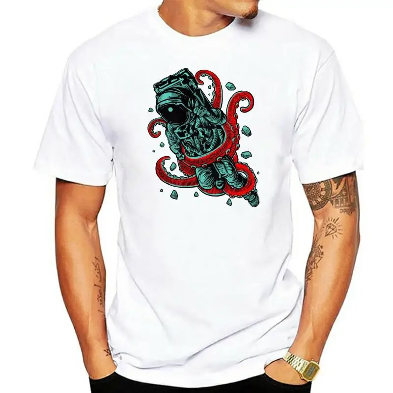 2022 Fashion Hot sale Astronaut Octopus, Space, Sea Life Adult Unisex & Female T-Shirt Tee shirt