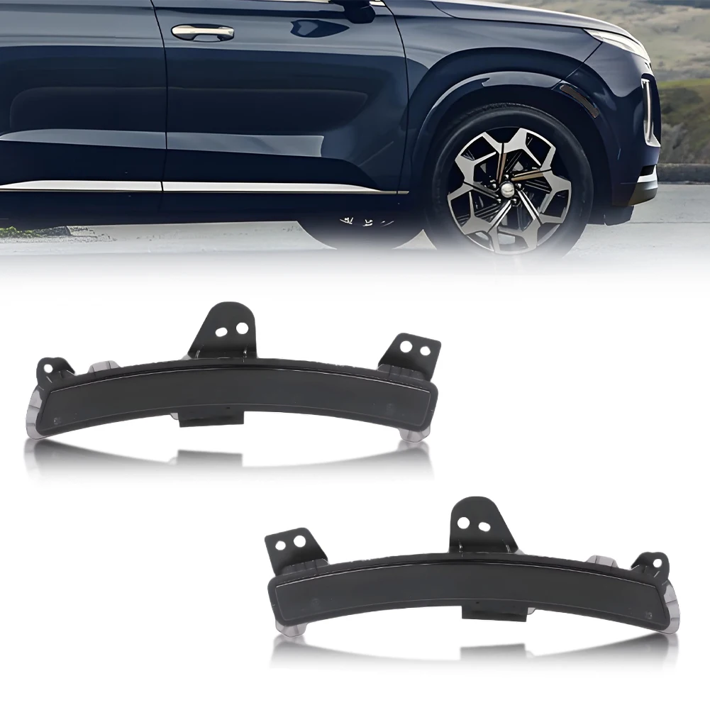 

2PCS Front Fender Light Side Marker Light Turn Signal Light Reflector Light Cover For 2020 2021 2022 Hyundai Palisade No Bulb