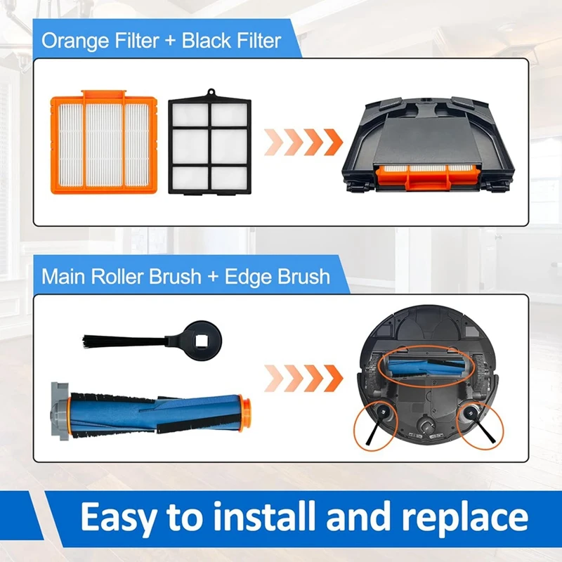 Ersatzteile für Hai Roboter Vakuum ai av2501s av2501ae rv2502ae rv2520aous Serie Roboter Vakuum Zubehör