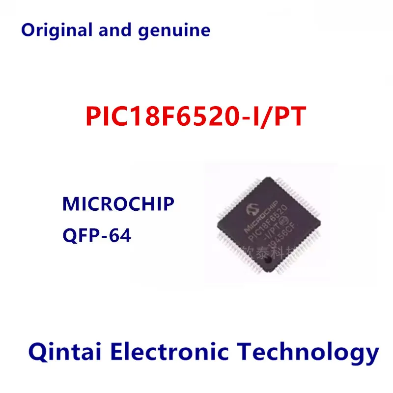 

100% New PIC18F6520-I/PT QFP-64 Chip