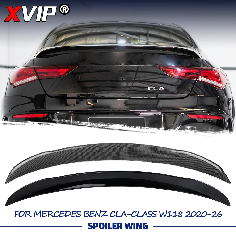 

XVIP Глянцевый черный спойлер с эффектом карбона для Mercedes-Benz CLA-Class W118 C118 2020-2026