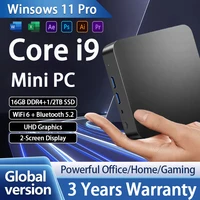 【3 años de garantía】NUEVO Mini PC Core i9 9900U con Windows 11 Pro, gráficos UHD, 16 GB DDR4, 1 TB/2 TB SSD M.2, WiFi 6, BT5.2, PC de escritorio