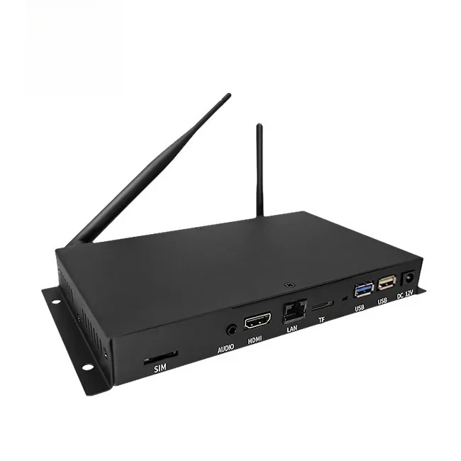 metal case 3g 4g android 10/11 smart tv media ads player box professional for digital signage