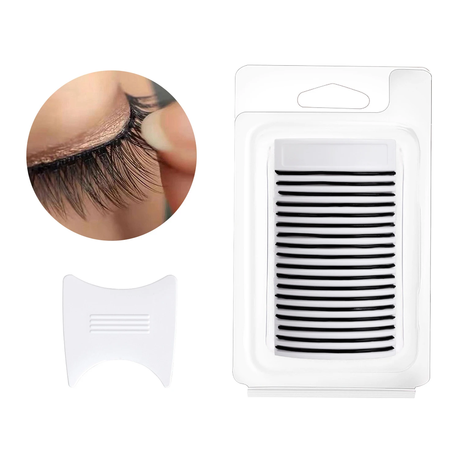 شرائط الرموش ذاتية اللصق الشريط مقاوم للماء لاش شريط لاصق لمجموعات الرموش لاستبدال وسادة الرموش ذاتية اللصق