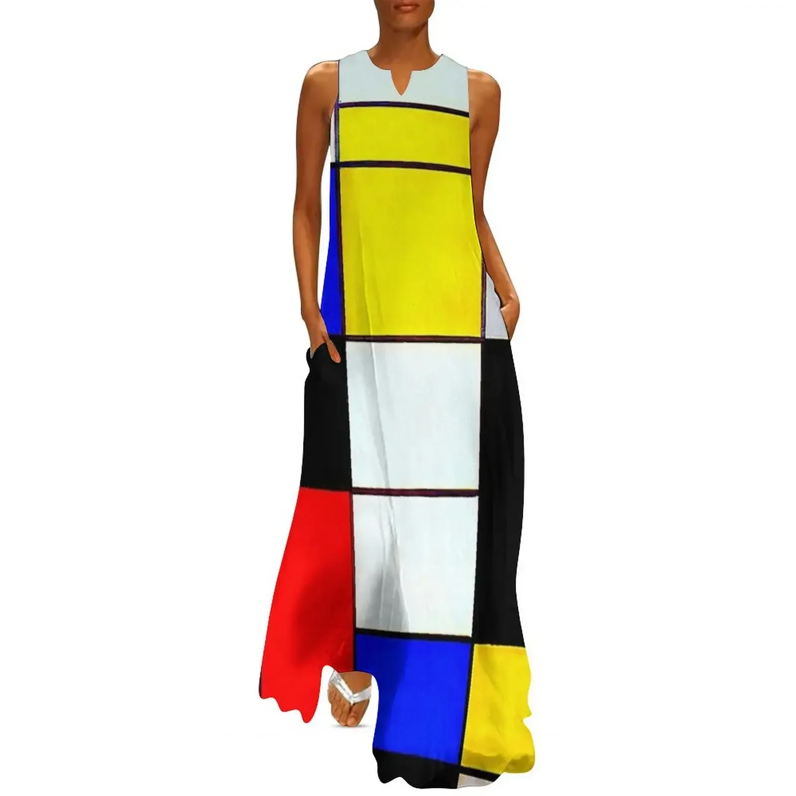 

Piet Mondrian - Composition A (Digitally Enhanced) Long Dress sexy dress Dresses gala clothes for women Dress