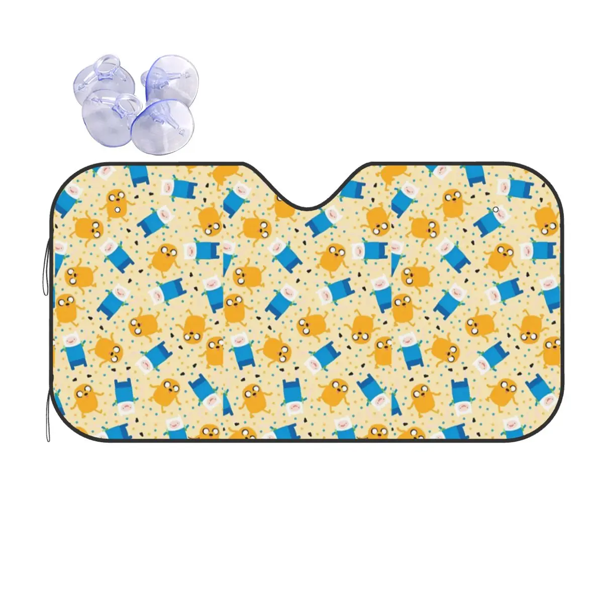 

Солнцезащитный козырек на лобовое стекло Adventure Jake the Dog Time, универсальный чехол, передний блок, окно 76x140 см, автомобильный солнцезащитный козырек, теплоотражатель