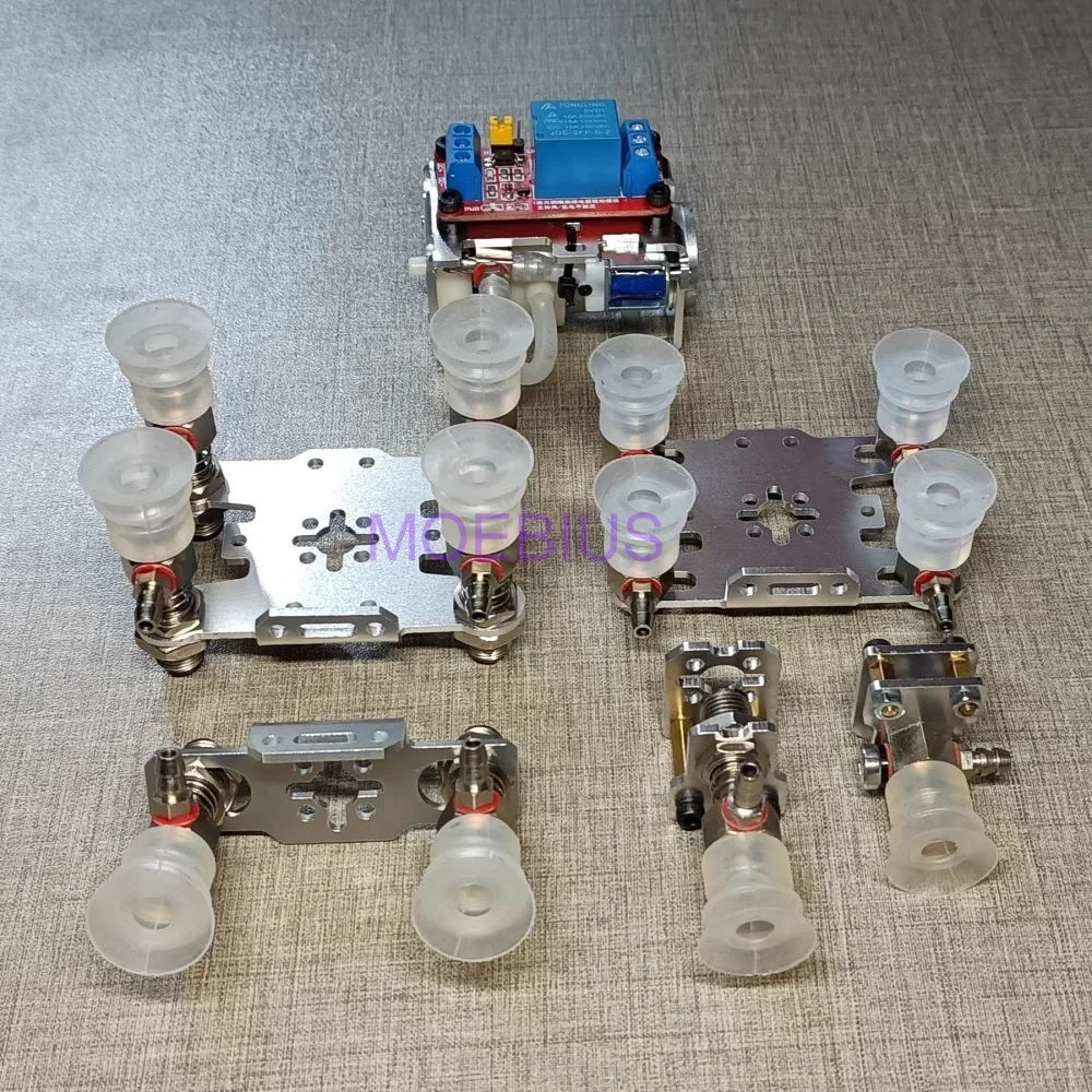 기계식 팔 흡입 컵 진공 공기 펌프 클램프 기계식 로봇 팔 발톱 릴레이 DIY 로봇 장난감 키트 부품