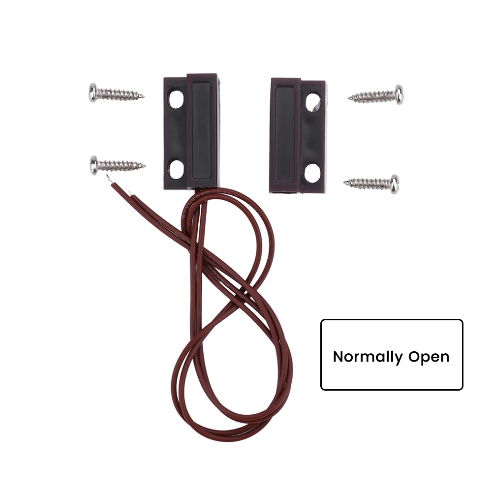 MC-38 проводной детектор датчика двери окна, магнитный переключатель, нормально закрытый или нормально открытый NC/нет для фотоэлементов