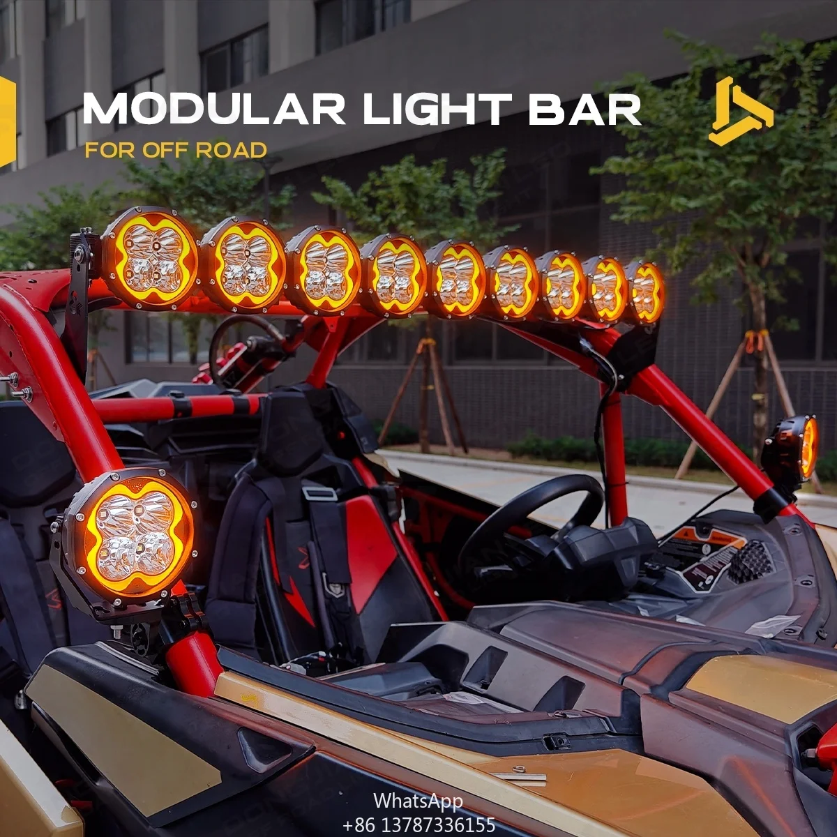 38/40/42/48/50/52 Inch Modular Roof LED Light Bar RGB Overland