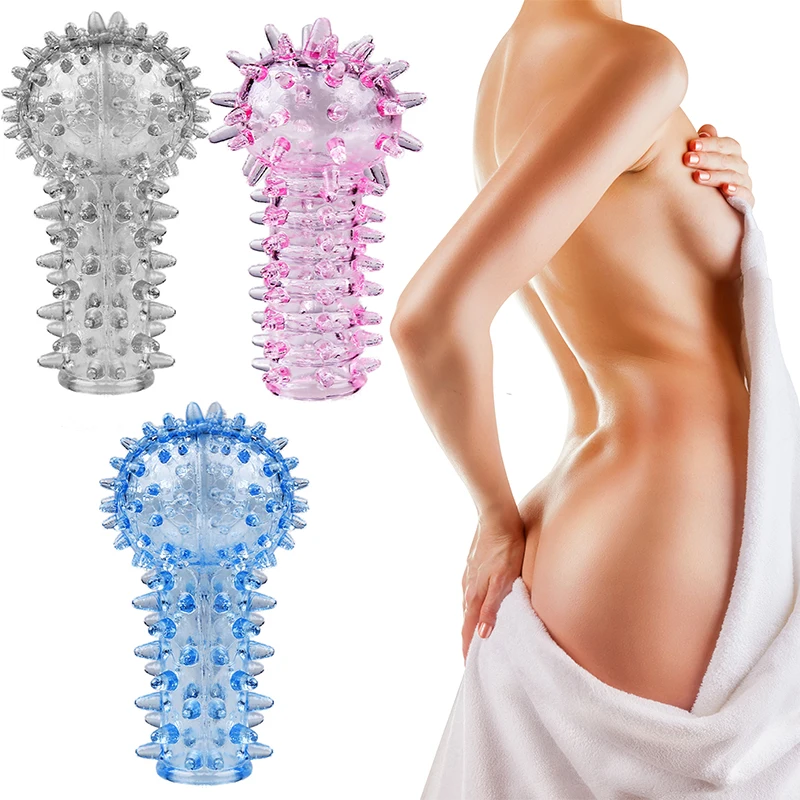 Langya Set Crystal Set Condom Taste Adult Articles Sexy-thorns Crystal Set Spikes Adult Sex Supplies Flirting Equipment