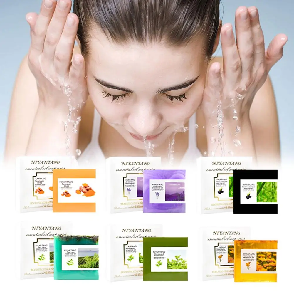 Sapone Sapone fatto a mano Idrata Idratante Sapone per il trucco pulito Sapone per le mani Detergente A2e3