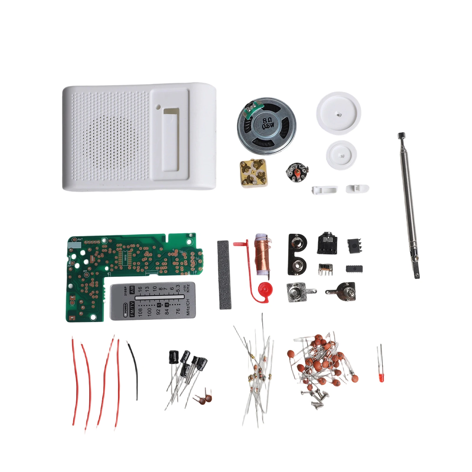 CF210SP AM For FM Radio Assembly Kit DIY Soldering Practice Electronic Teaching Experiment With TA7642 TDA2822 Dual Band Receive