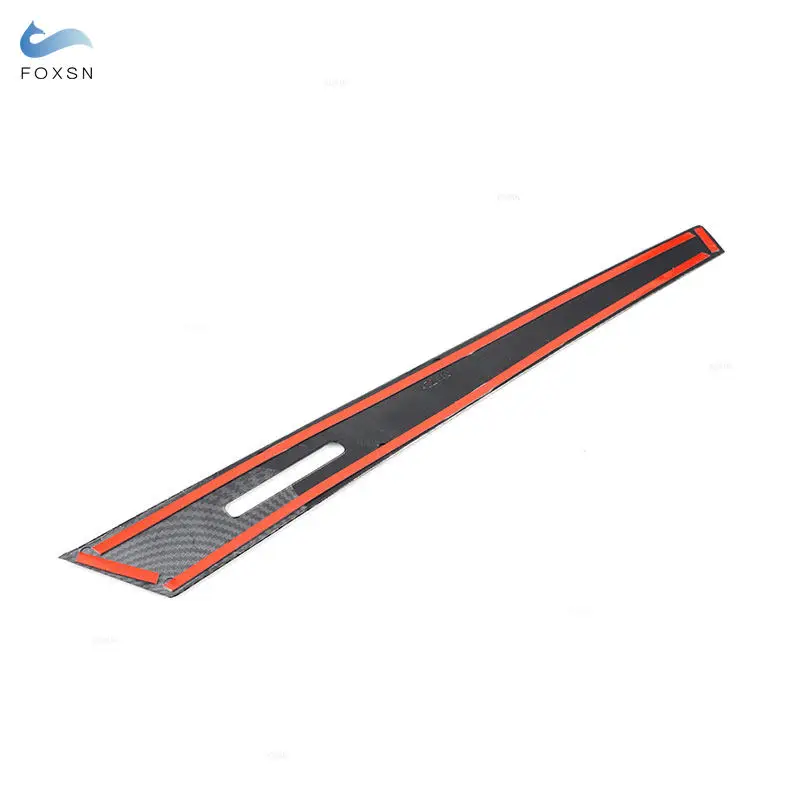 LHD For Audi A3 8Y 2015 - 2020 2021 Car ABS Carbon Fiber Texture Center Dashboard Co-pilot Panel Strips Cover Protective Trim