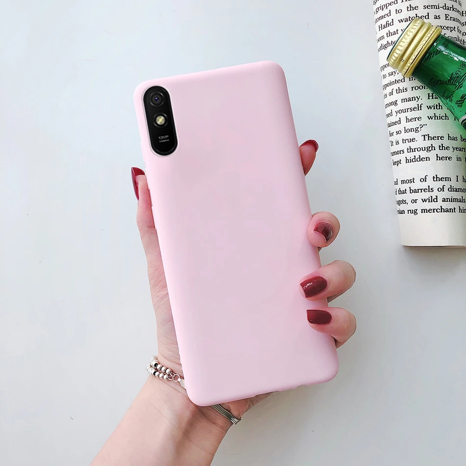 Candy color Case For Xiaomi Redmi 9A 9at 9i Matte Cover Redmi 9 A Silicone TPU Soft Back Cover Xiaomi Redmi 9A Case 6.53