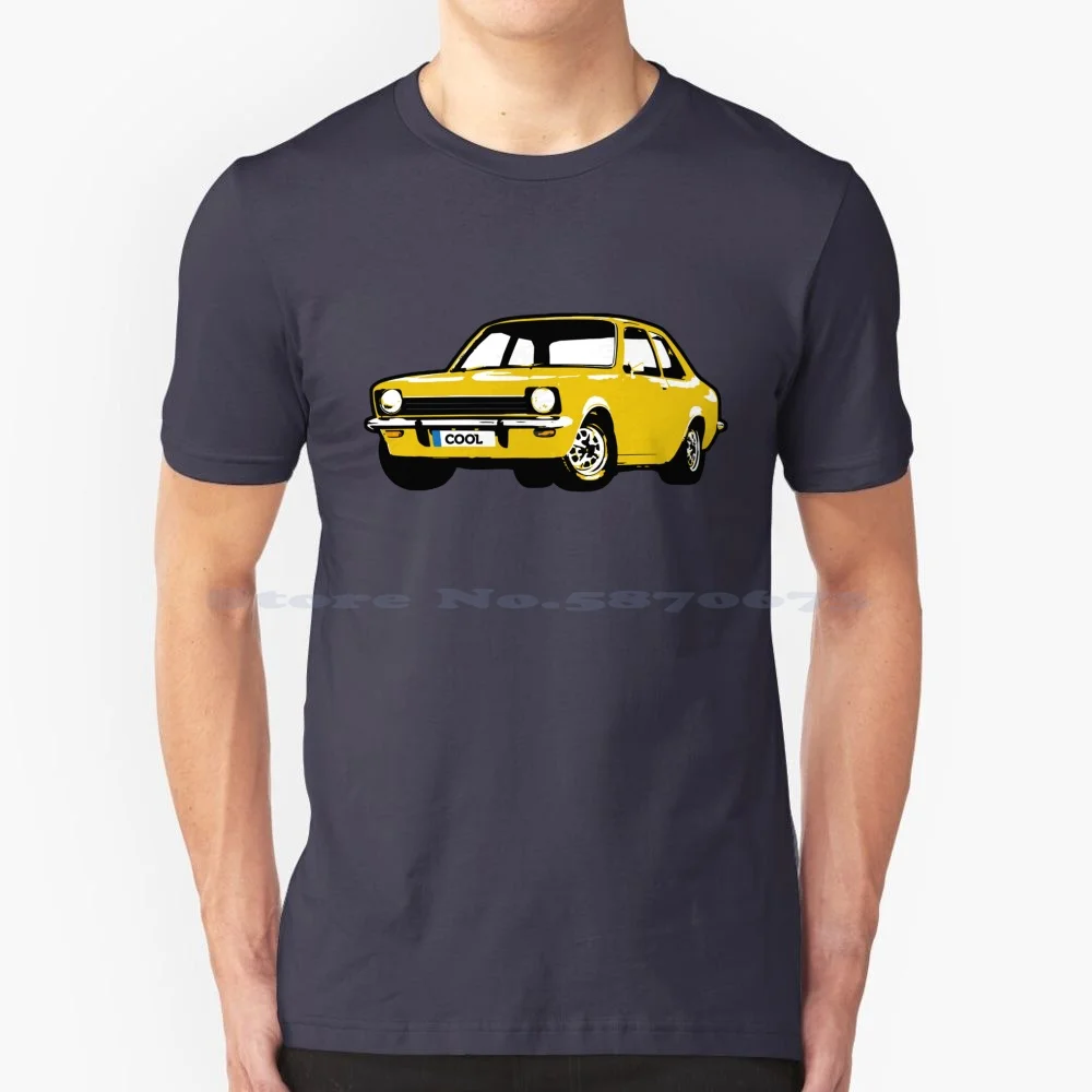 Yellow K Classic Car T Shirt 100% Cotton Tee Opel Kadett C Gm Chevette Holden Gemini Aspen Vauxhall Isuzu