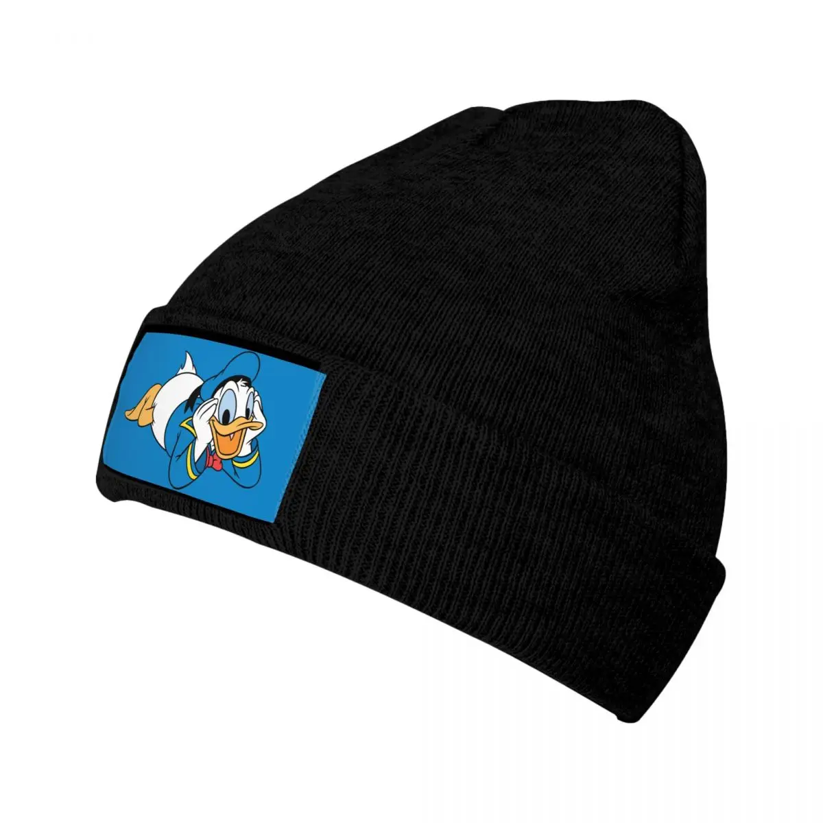 Custom Donald Duck Anime Manga Bonnet Hat Knit Hats Men Women Fashion Unisex Warm Winter Beanies Cap