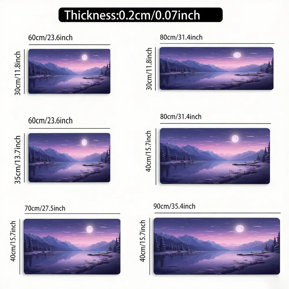 sunset landscape Mouse Pad Large Computer Office Game Table Mats XXL Rubber Anti-slip Gaming Keyboard Mousepads Long Desk Pads