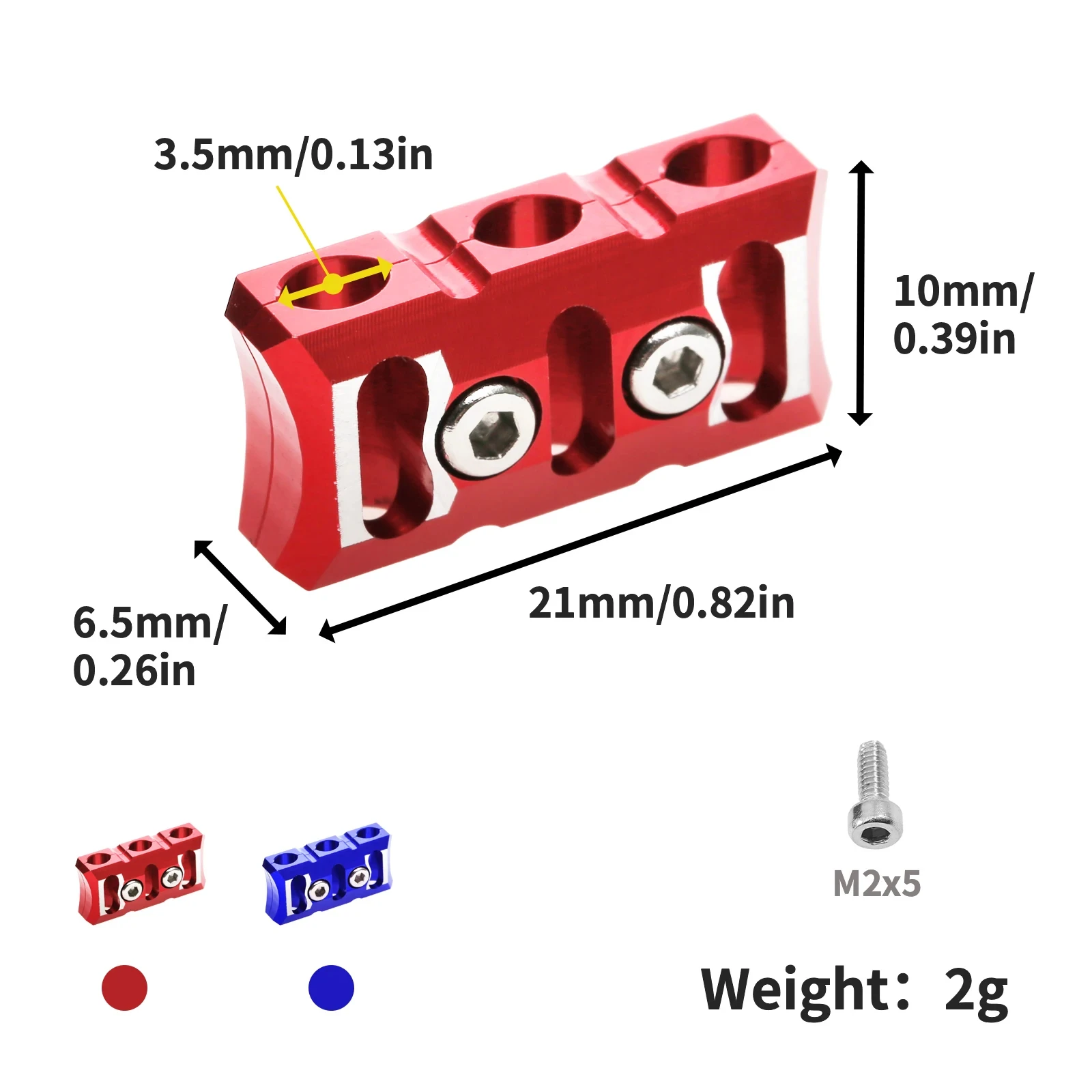 RC 1 pz strumento in lega di alluminio ESC motore gestore cavi filo morsetto fisso fibbia prevenire strumento di clip di linea aggrovigliata per RC Rock Crawler