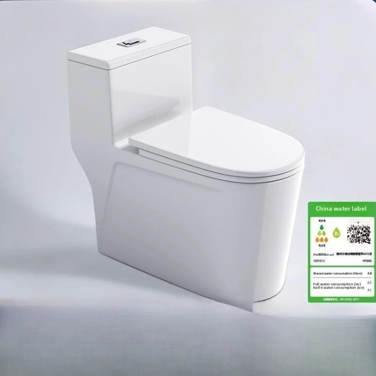 Siphon Toilet Large Diameter Full Tube Glazing Toilet Room Hotel Apartment Toilet Household