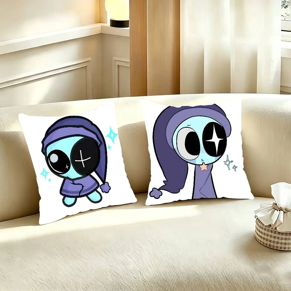 Funny Astro Bobette Pebble Sprout Printed Pillow Cover Cushion Case Simple Sofa Pillow Case No Pillow Core