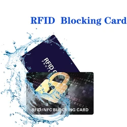 1/2/3PCS Black Block Cards Hassle-Free Protection Entire Wallet Shield Contactless NFC Debit Credit Card Protective Film Blocker