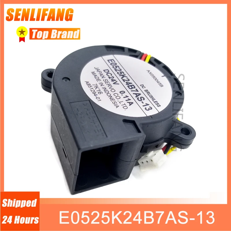 Genuine New 5025 24V 0.11 A E0525K24B7AS-13 Turbine 3-Line Cooling Fan For SERVO