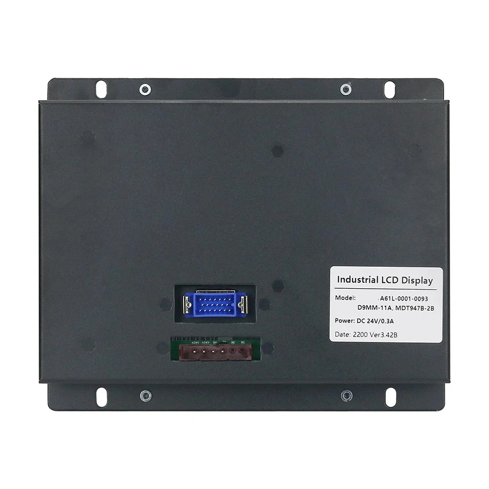 9 Inch LCD Monitor A61L-0001-0093 D9MM-11A Replacement For CNC System CRT Metal Housing DC24V Industrial Panel Display