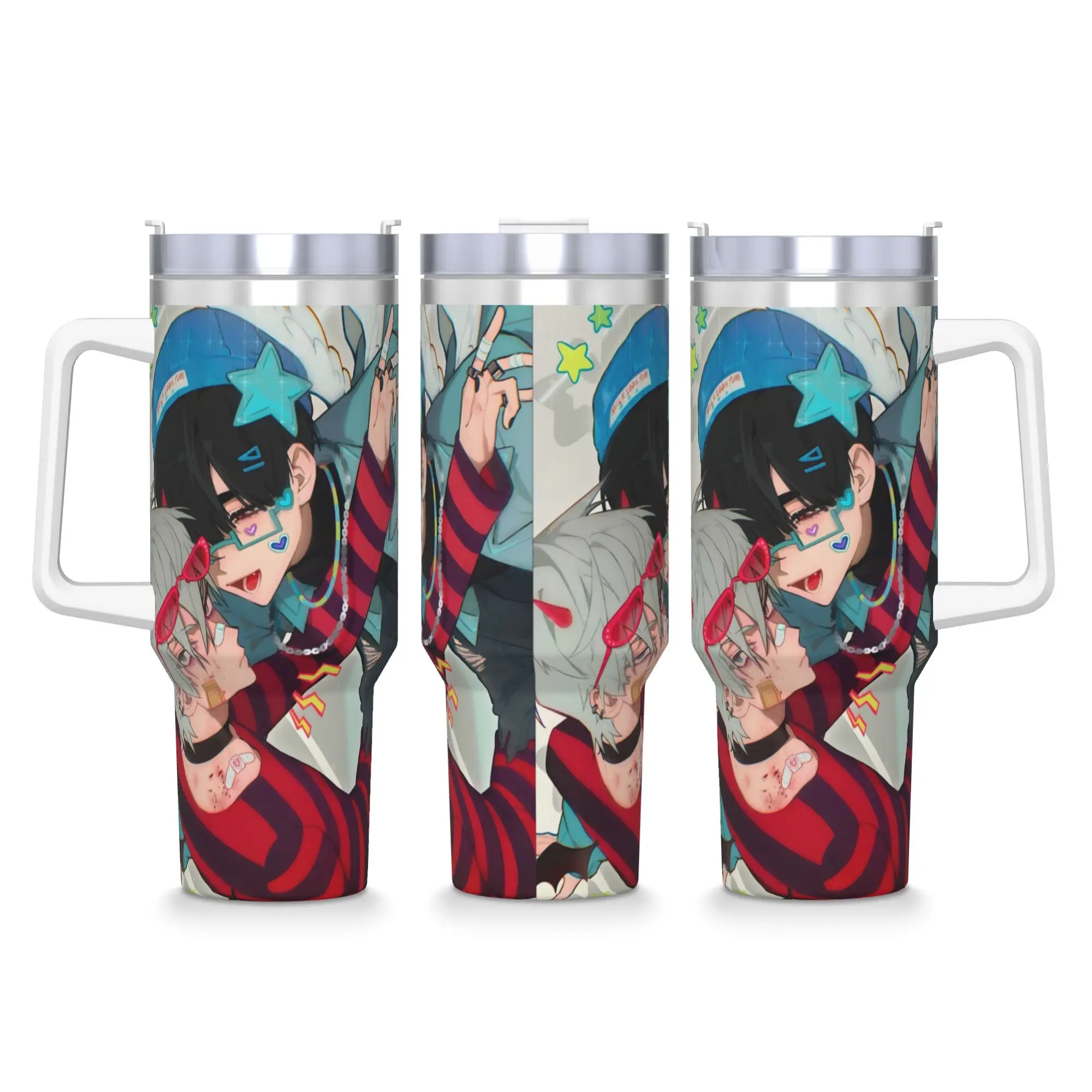 40OZ Stainless Steel Tumbler Aliens Stages Anime Thermal Mug  Portable Cold Drink Car Mugs Travelist Water Bottle