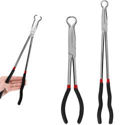 2Pcs Hose Pliers 11inch 16inch Electrical Disconnect Pliers O-shaped Hose Clamp Pliers Steel Professional Spark Plug Removal