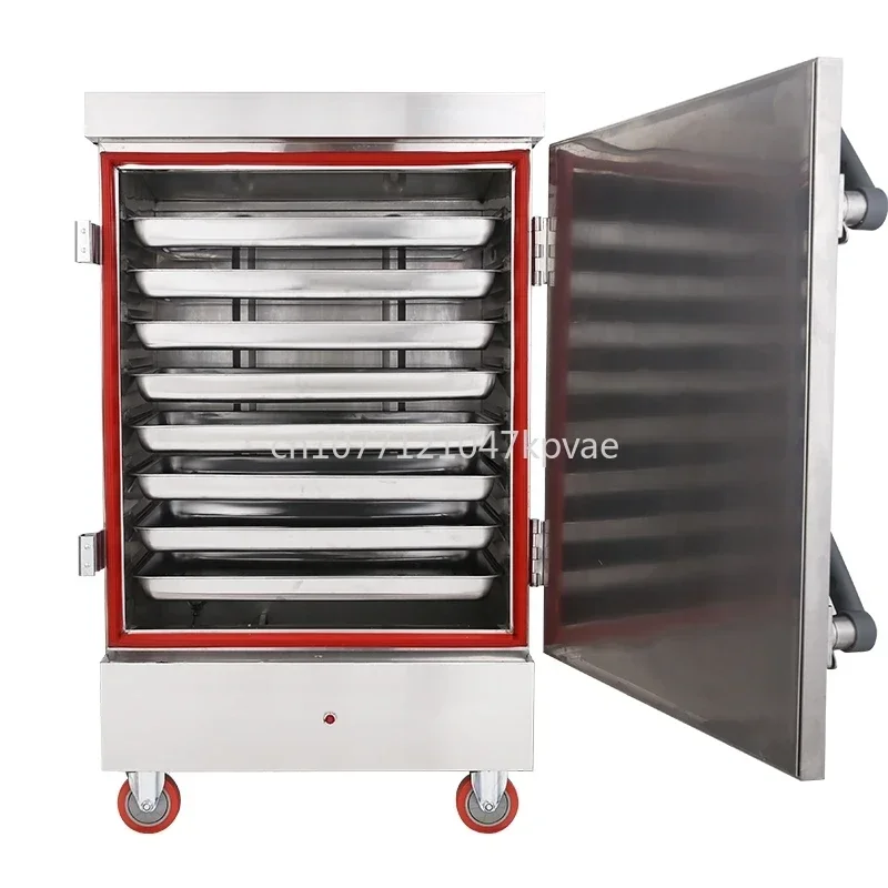 Trays Large Capacity Electric Gas Commercial Kitchen Hot Sale New Spot Single Door Steam Cabinet 6/8/12/24