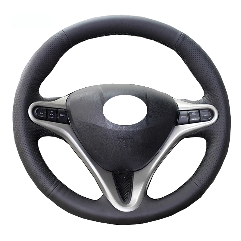 Protector para volante de coche cosido a mano para Honda BR-V BRV 2015 - 2022, Protector envolvente para volante con trenza volante 2021 2020 2019