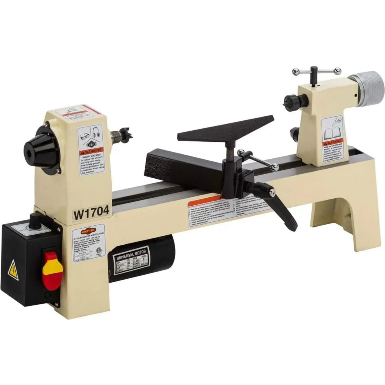 W1704 1/3-Horsepower Benchtop Lathe ‎7.1 X 27.9 X 13.7 Inches