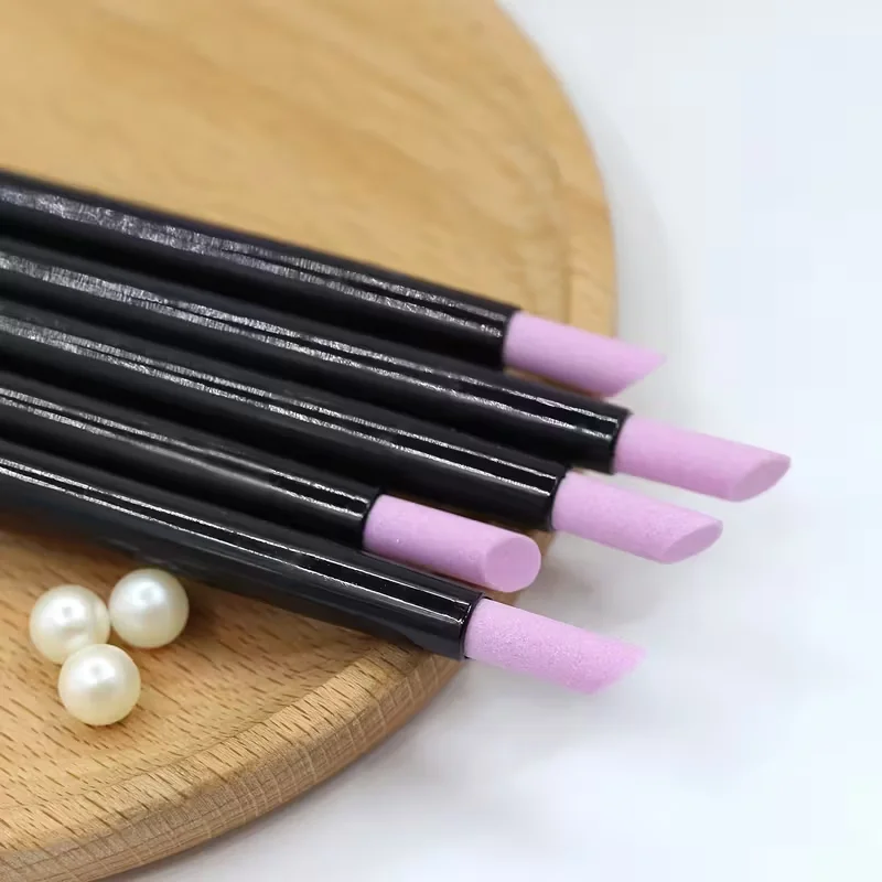 เครื่องมือขัดผิวแบบด้ามยาว 1 ชิ้น - ตะไบเล็บและที่ขัดเท้าแบบหนาพิเศษ สีชมพูและสีดำ สำหรับมือ เท้า ข้อศอก เข่า และเล็บ