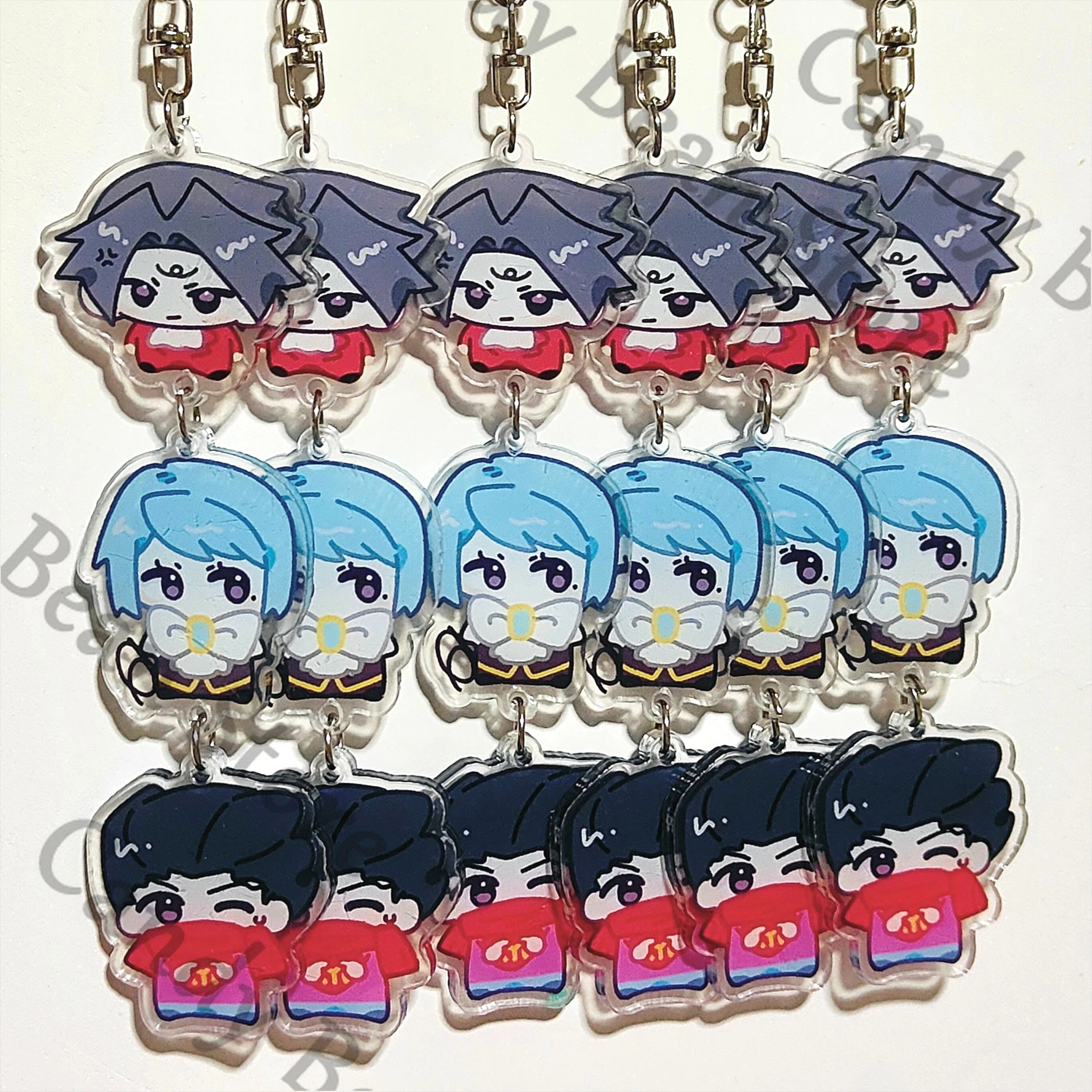 

Anime Ace Attorney Phoenix Wright Mei Karuma Miles Edgeworth Cosplay Cartoon Acrylic Keychain Keyring Key Chain Pendant Gift