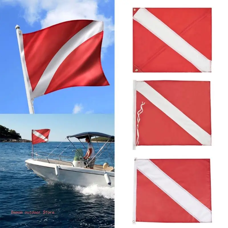 Divers Down Flags Diving Boats Flags for Snorkeling Spearfishing Freediving