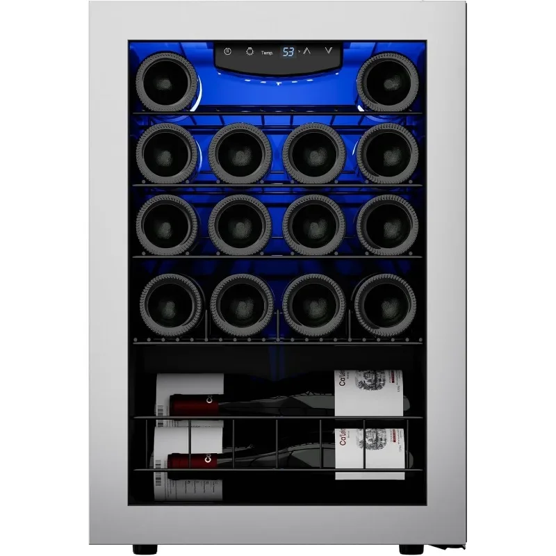 Geladeira para Vinhos, Refrigerador de Vinhos para 20 Garrafas com Digital 38-65 ℉   Controle de temperatura, refrigerador para vinho independente