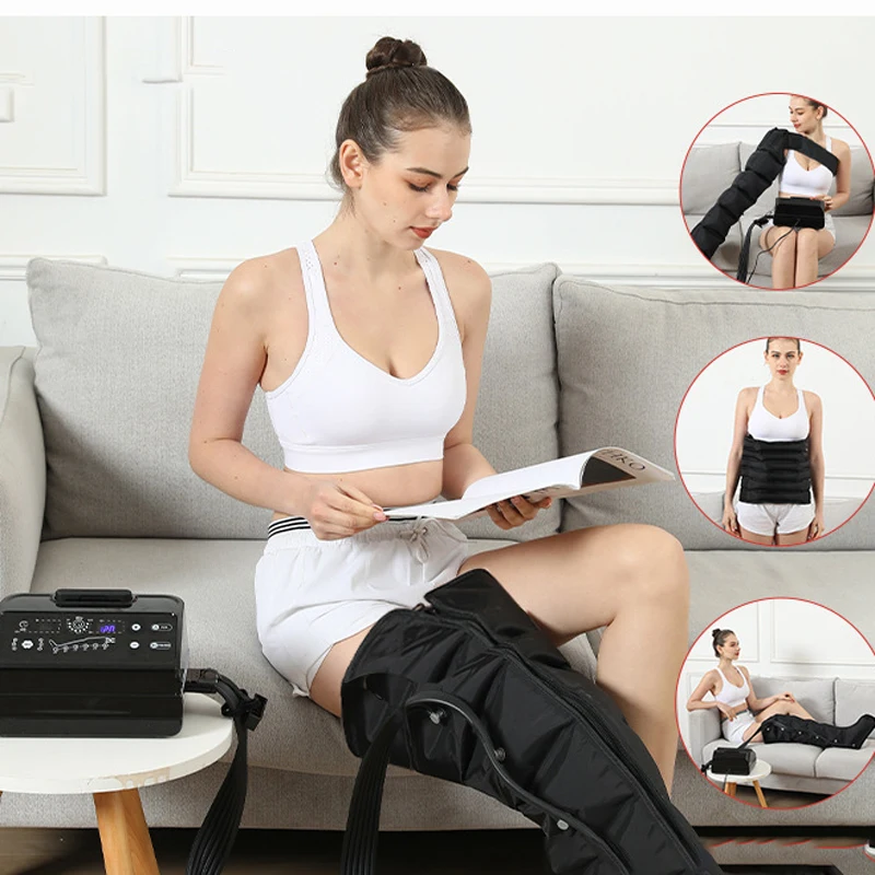 

Air Compression Leg Massage Whole-Body Lymphatic Drainage 6 Airbag LargeSized Pneumatic Boots Massage Rehabilitation System