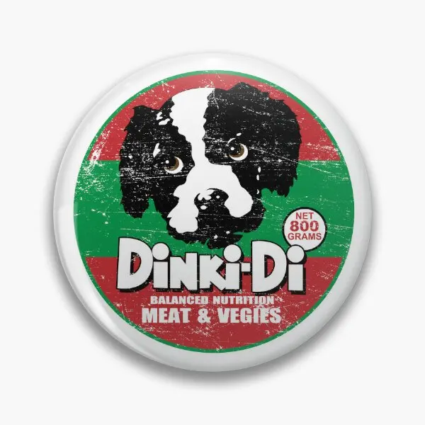 Dinki Di Dog Food  Soft Button Pin Cute Creative Brooch Decor Badge Hat Lapel Pin Cartoon Lover Gift Funny Collar Clothes Metal