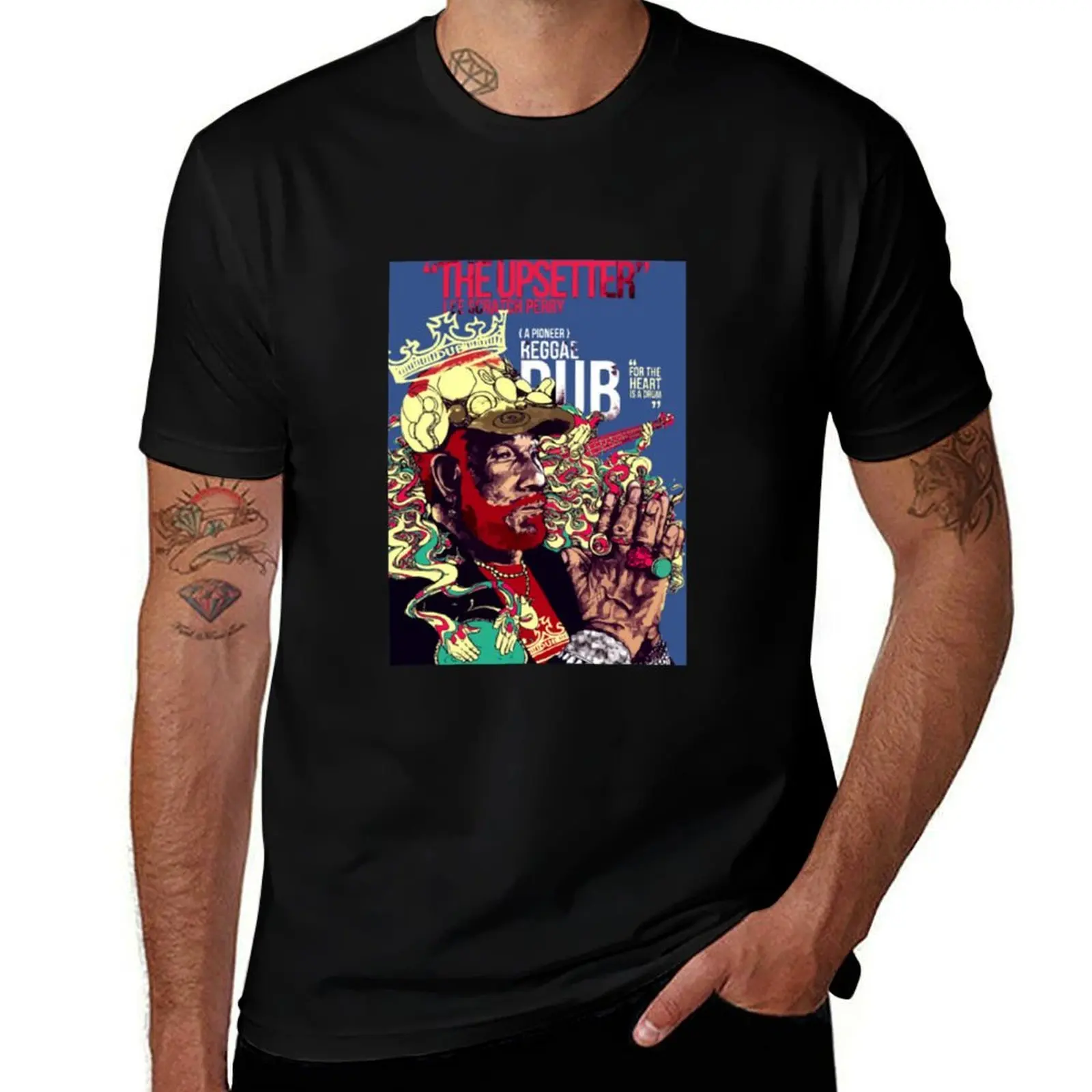 lee scratch perry T-Shirt All Match Print Short Sleeve Top T-Shirt