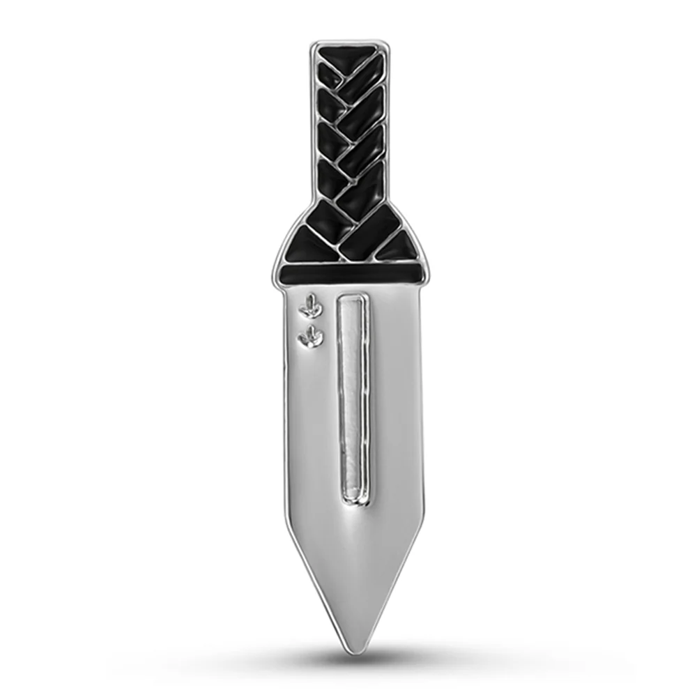 Mini Anime küçük hançer broş yaratıcı emaye Pin Metal yaka sırt çantası şapka rozeti Unisex doğum günü hediyesi