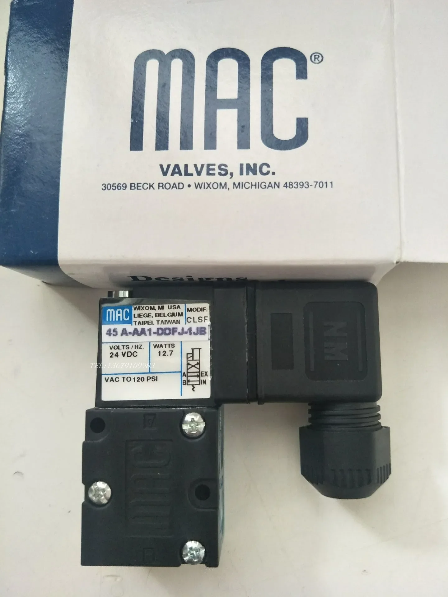 MAC high frequency solenoid valve 45A-AA1-DDFJ-1JB 1JM 1BA CLSF 1KA high temperature resistance, dispensing