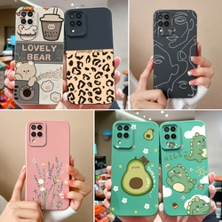 Case For Samsung Galaxy A12 M12 F12 Bear Soft Liquid Silicone Full Coverage Anti Choc Phone Bumper For SamsungA12 A M F 12 Funda