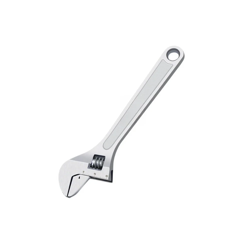 18cm 30cm 3PC Adjustable Wrench Set 45# Steel Tools with Protective Electroplated Finish and Clear Jaw Adjustment Scale Marks