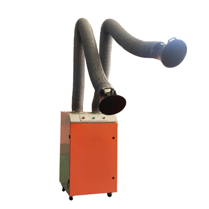 Easy To Use Air Cleaner  Pollution Control Device Industrial Dust Extractor 2.2kw with All Directions Flexible Suction Arm