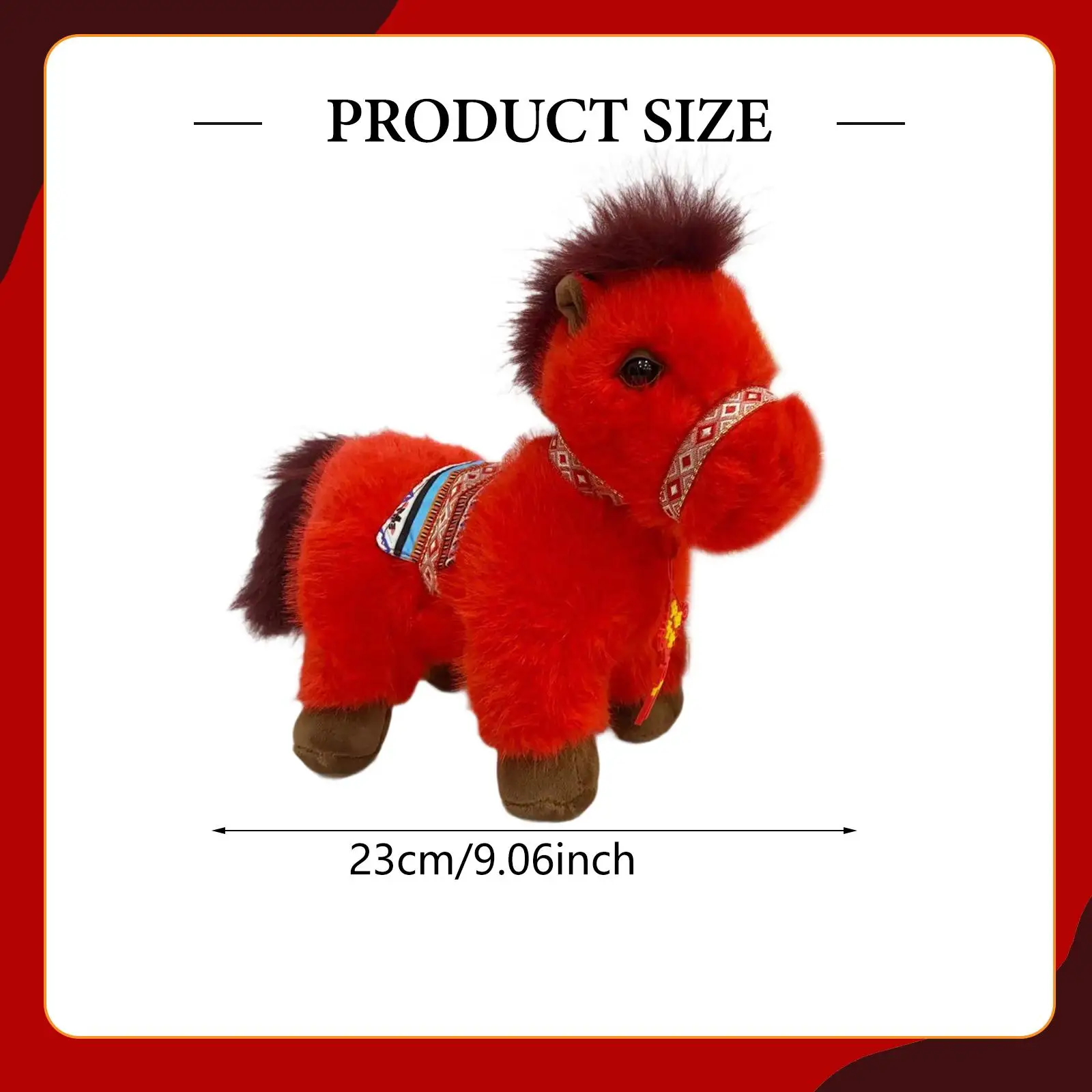 Pluszowy koń 23 cm dekoracja domu zabawa w udawanie miękkie prezenty pluszak koń urocze pluszaki zabawki dla dzieci dorosłych dziewcząt