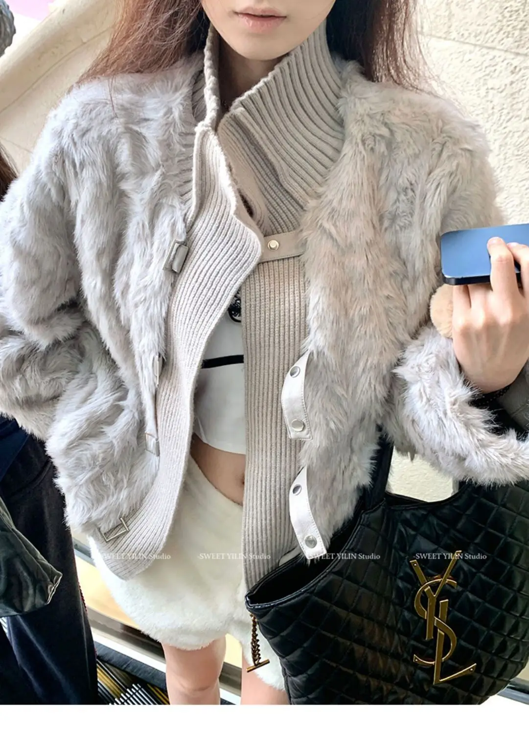 เสื้อแจ็คเก็ตขนสัตว์แบบหนา รุ่นใหม่ ปี 2025 สำหรับฤดูใบไม้ร่วงและฤดูหนาว เป็นมิตรต่อสิ่งแวดล้อม