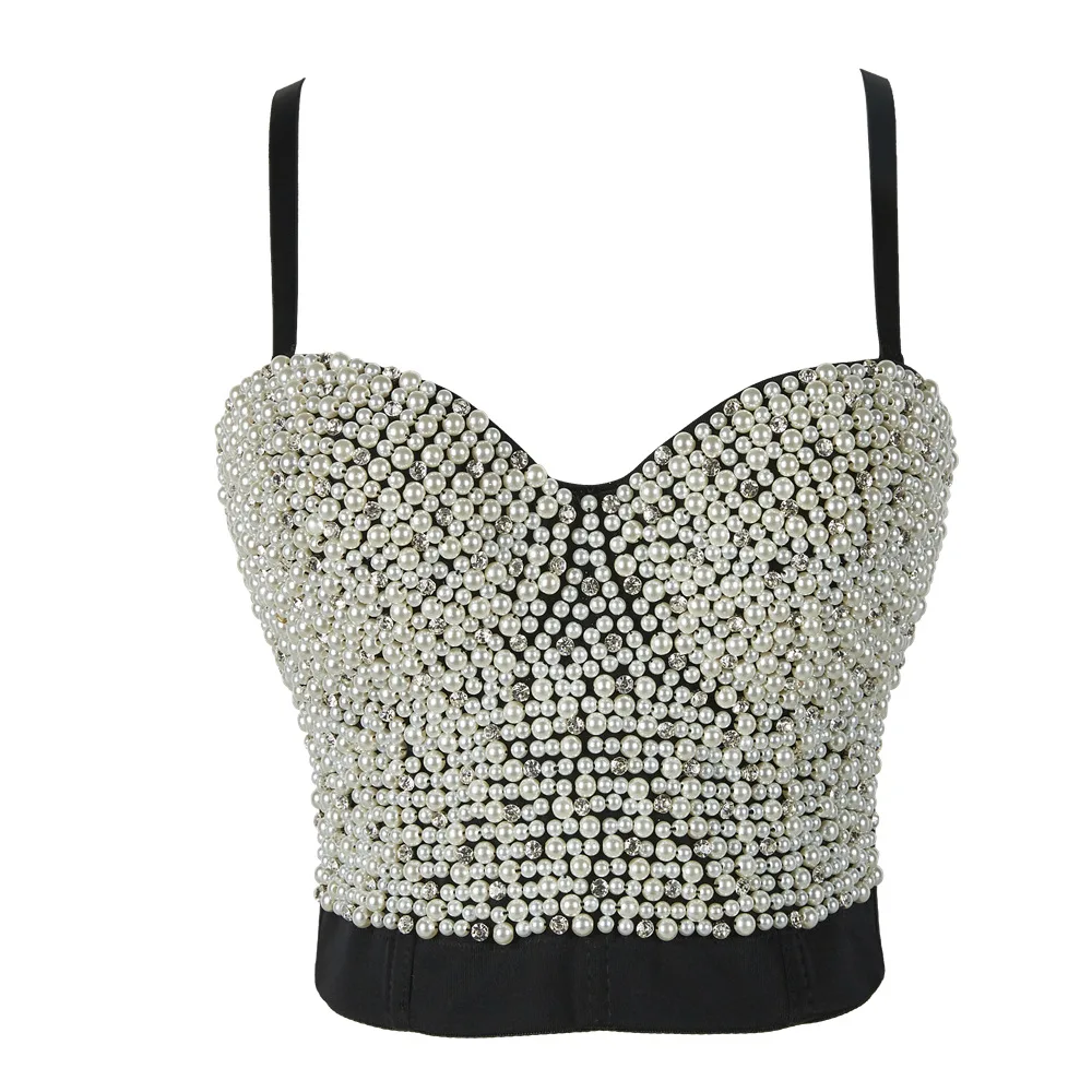 

Fashion Electronic Music Festival Nightclub Sexy Stringed Pearls European and American Women's Clothing Shapewear