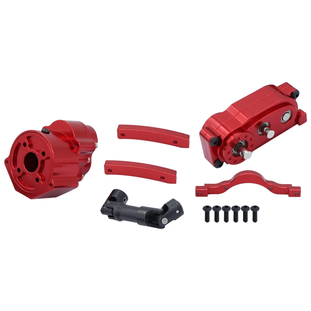 Prefixal Motor Gearbox Transmission Transfer Case  for 1/10 Axial SCX10 & SCX10 II 90046 RC Crawler Car