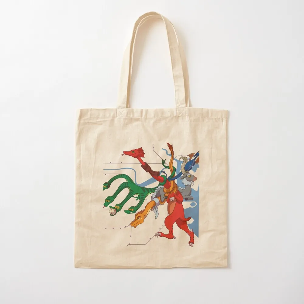 خريطة Dragon MBTA - مع سكة ركاب، ماء - حقيبة حمل شفافة حقيبة تسوق نسائية من القماش حقيبة حمل شخصية #2